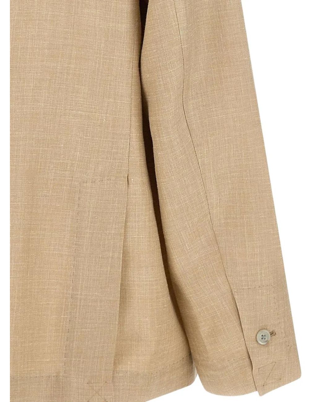 Barba Napoli Natural Single-Breasted Blazer for men