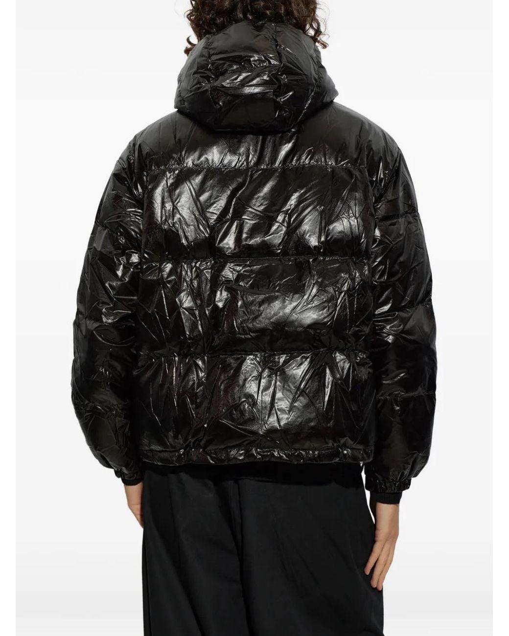 Carne Bollente Black Veste Matelassée À Capuche for men