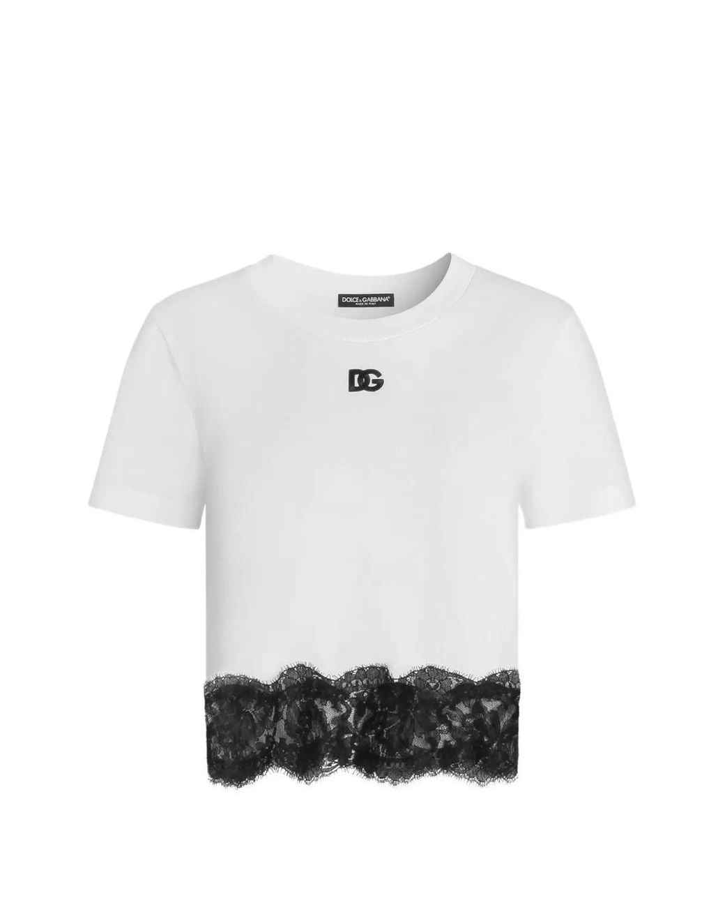 Dolce & Gabbana White Crew-Neck T-Shirt