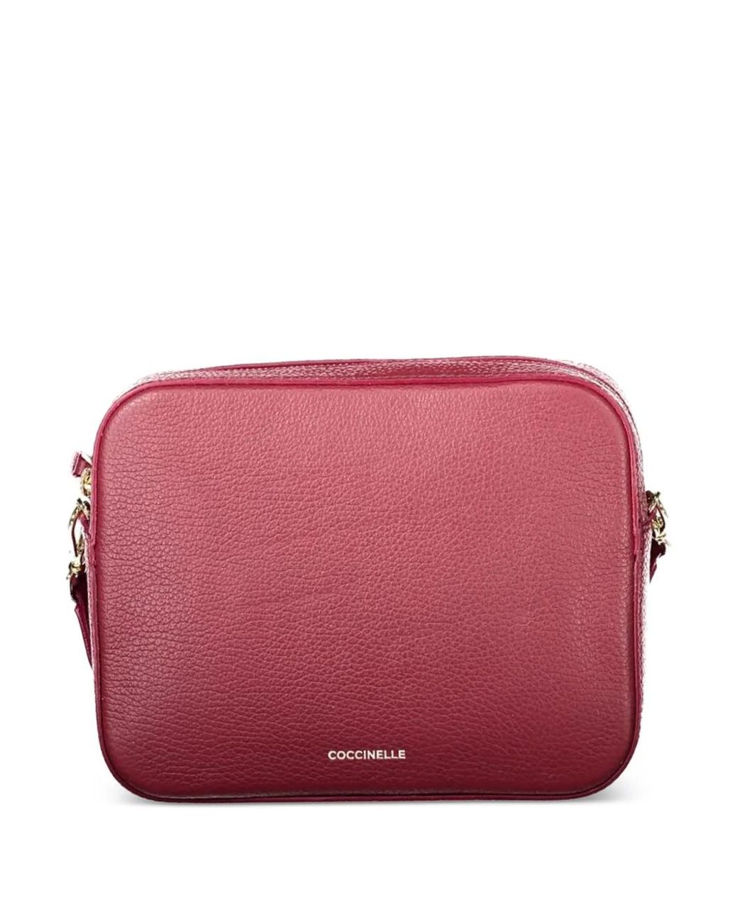 Coccinelle Red Sac À Bandoulière En Cuir À Fini Grainé