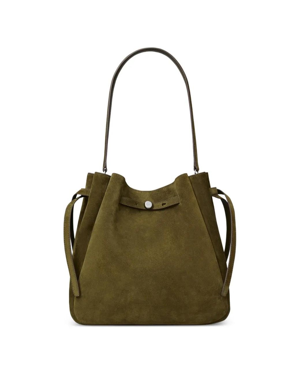 Tory Burch Green Grand Sac Seau En Daim Romy