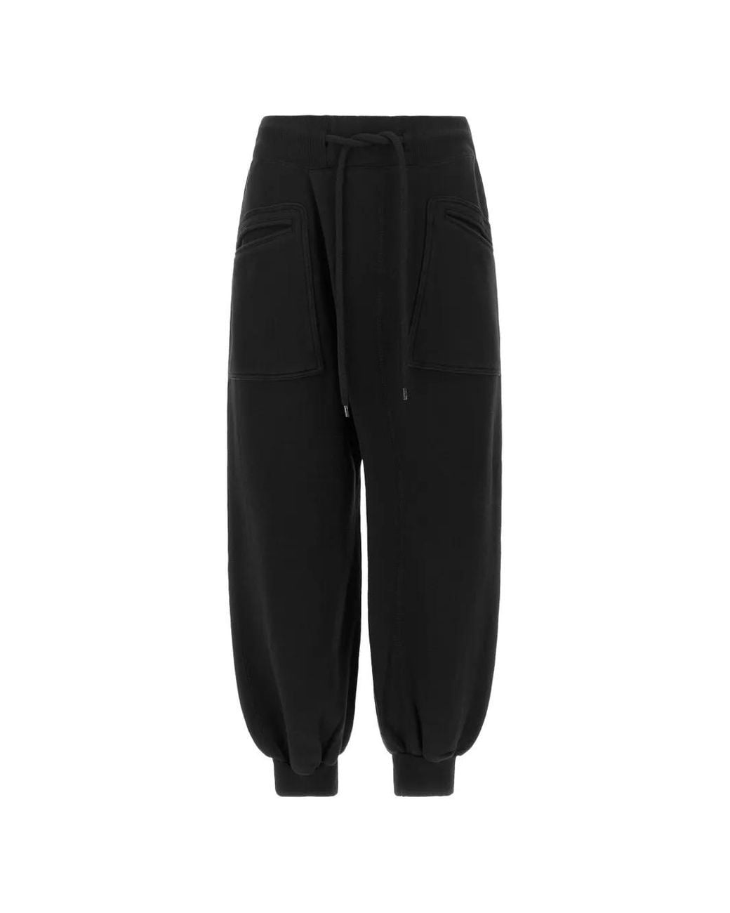 R13 Black Drawstring-Waist Tapered Track Pants
