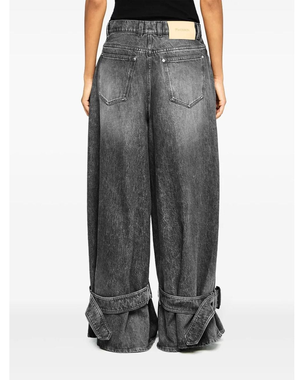 J.W. Anderson Gray Buckled Jeans