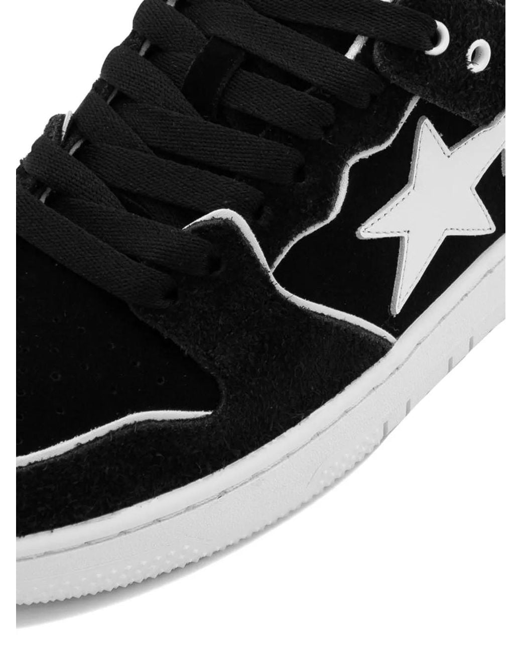 A Bathing Ape Black Sk8 Sta Suede Sneakers for men