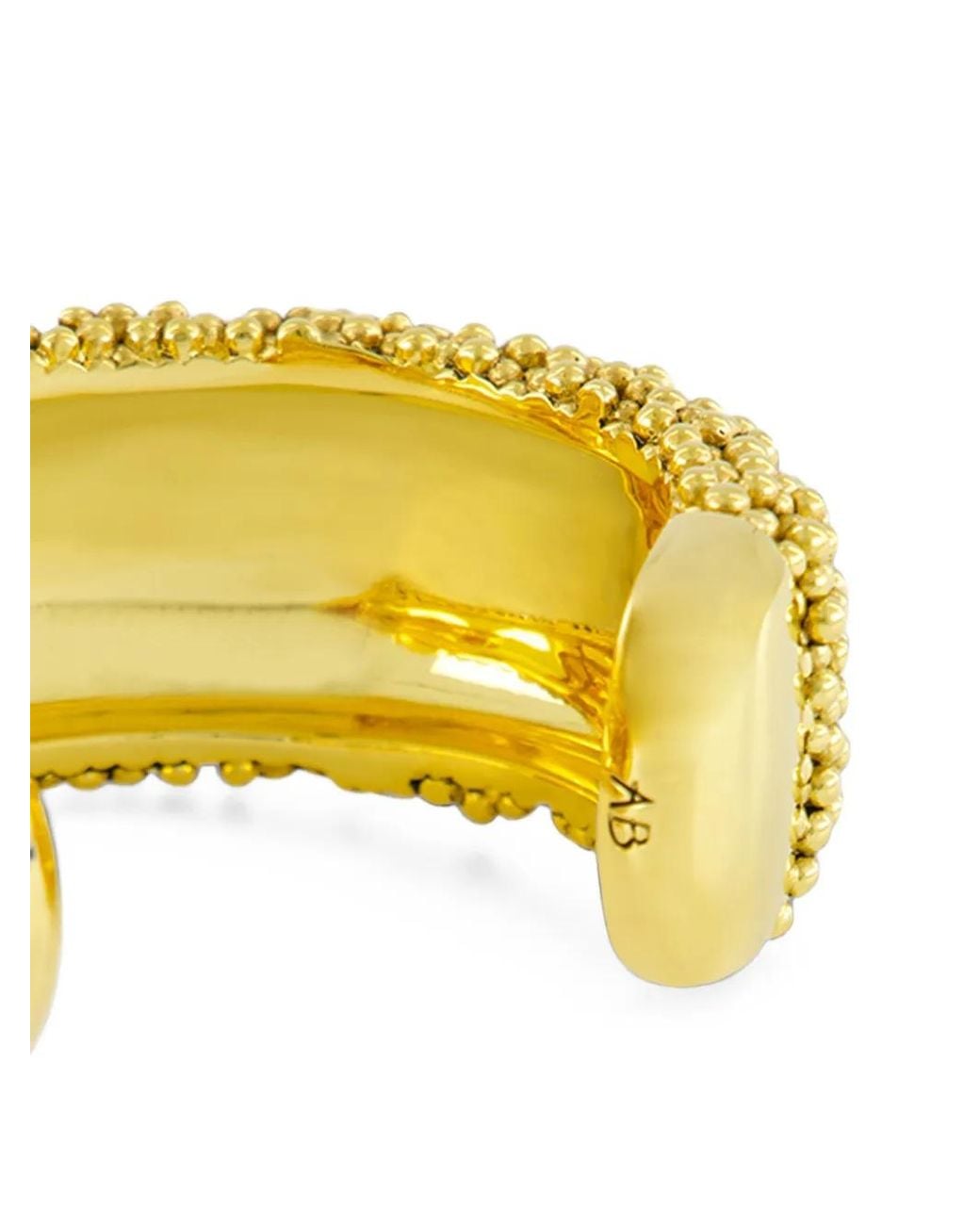 Aurelie Bidermann Metallic Makoma Beaded Cuff Bracelet