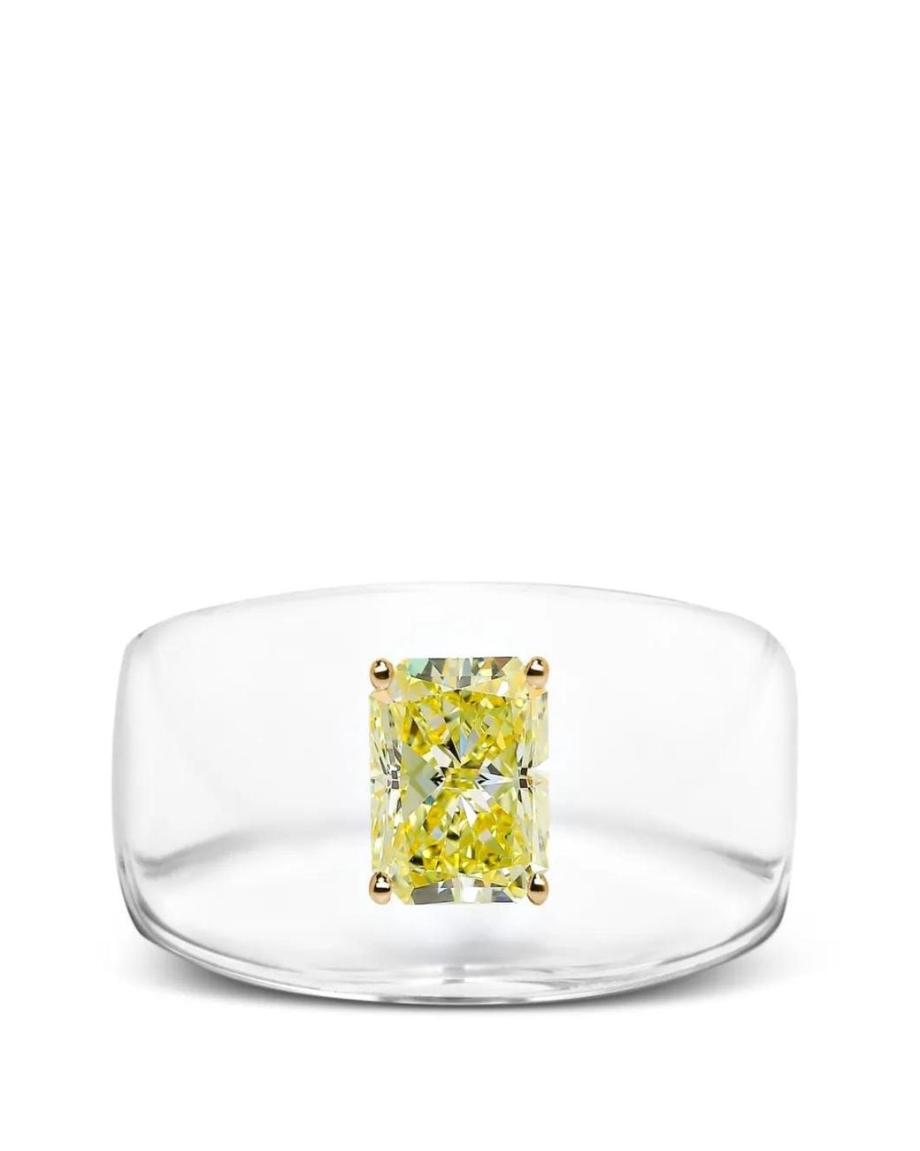 SOLO for Diamonds Yellow Bague Sertie De Diamants