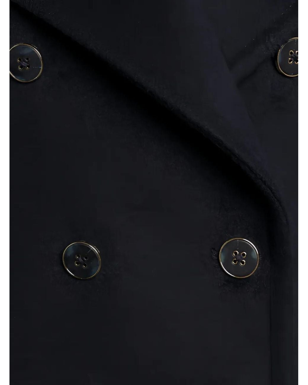 Dondup Blue Double-Breasted Pea Jacket