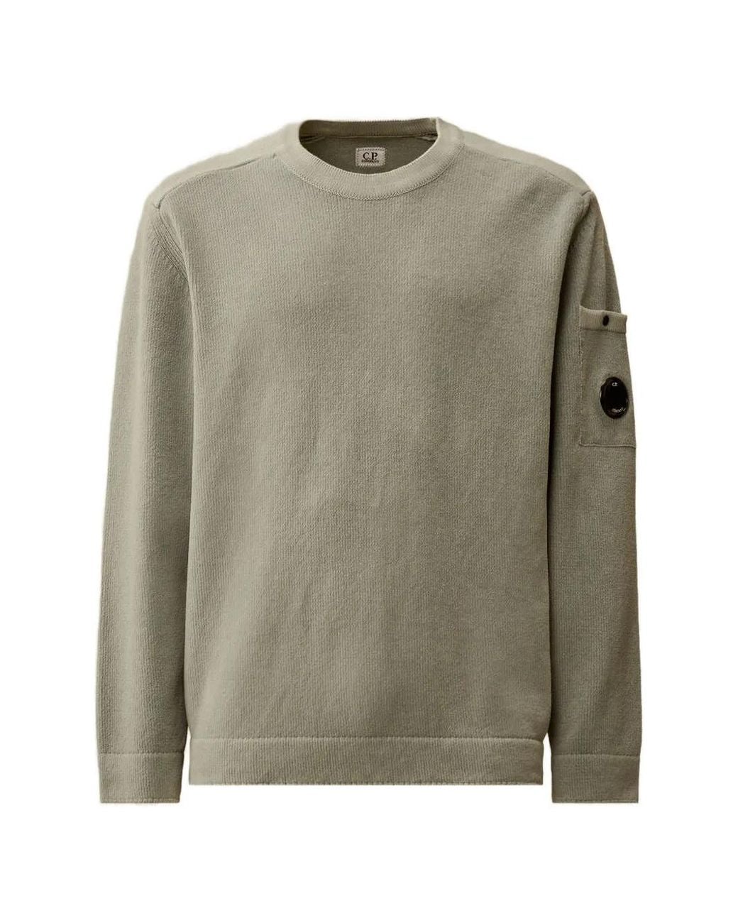 C P Company Green Pull À Poche Poitrine for men