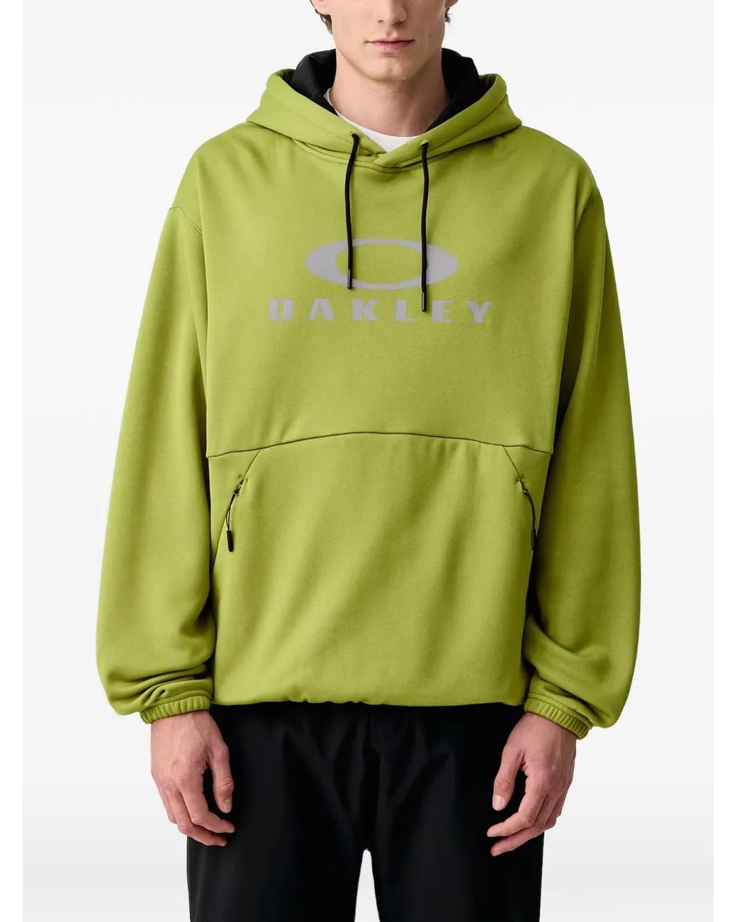 Oakley Green Rider Phantom Logo-Print Drawstring Hoodie for men