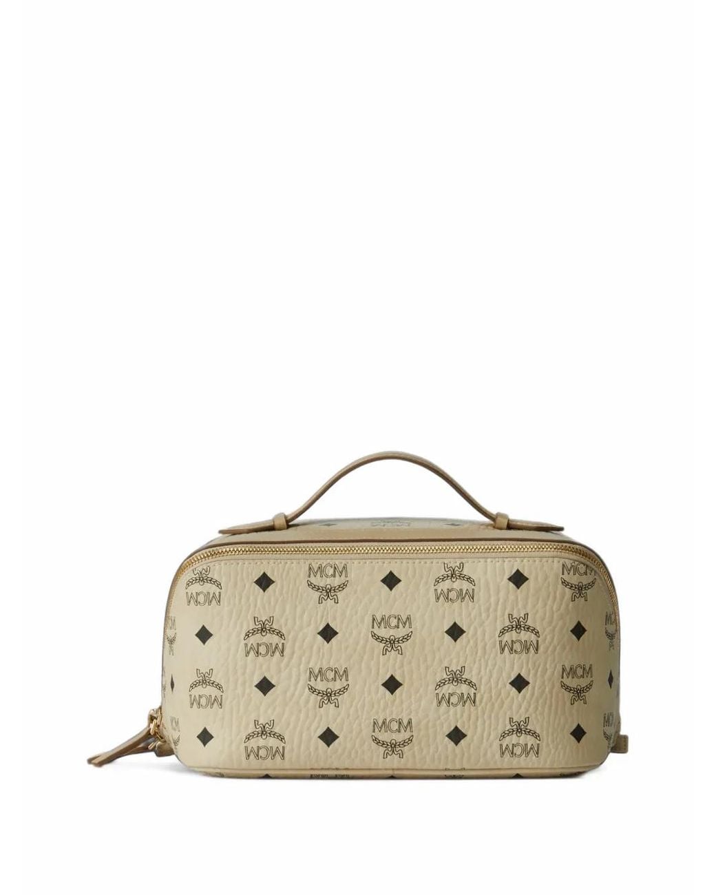 MCM Metallic Visetos Ottomar Toiletry Bag
