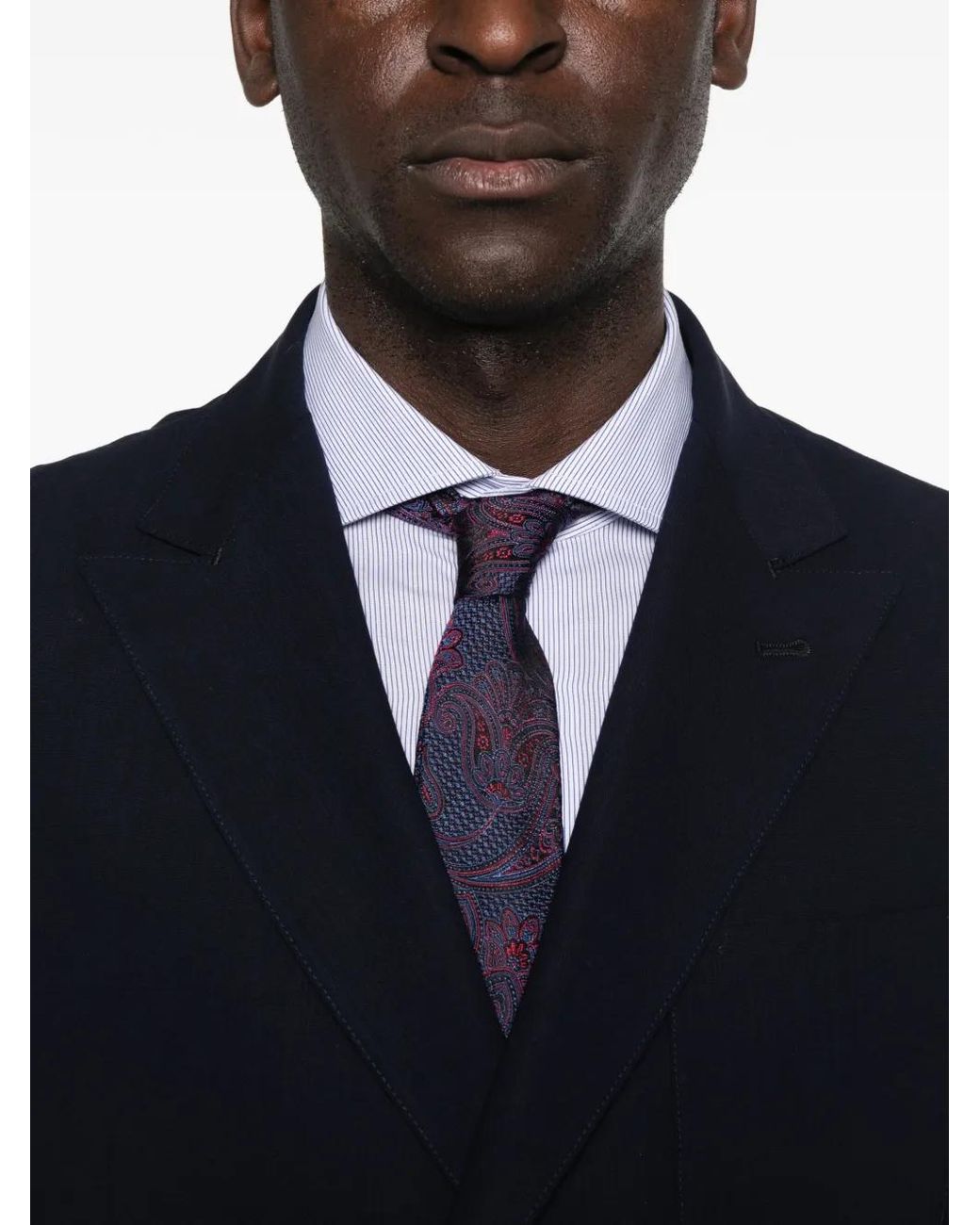 Canali Blue Double-Breasted Blazer for men