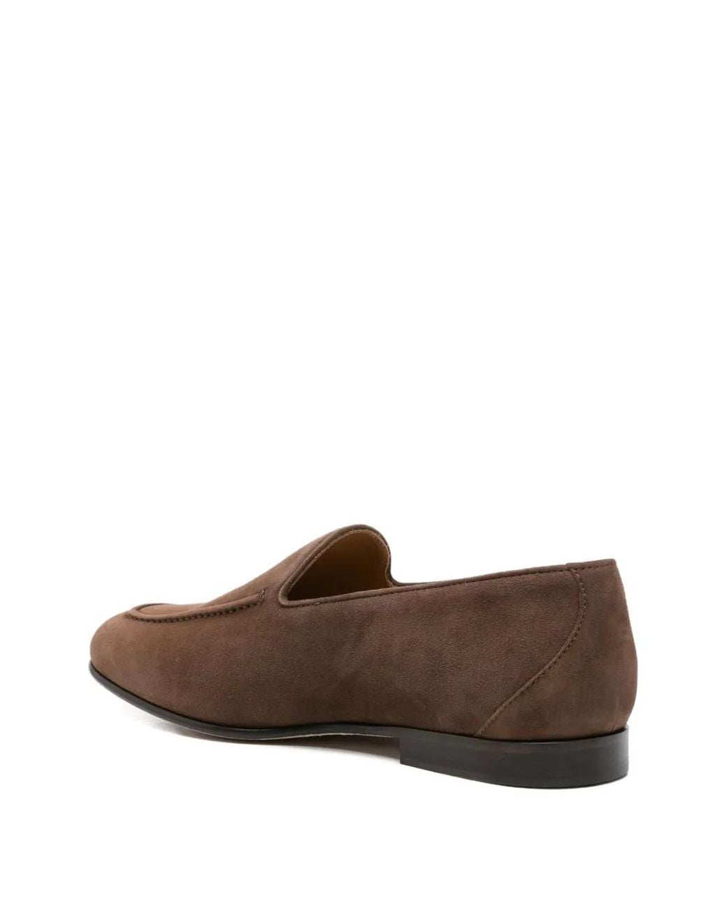 Kiton Brown Suede Loafers for men