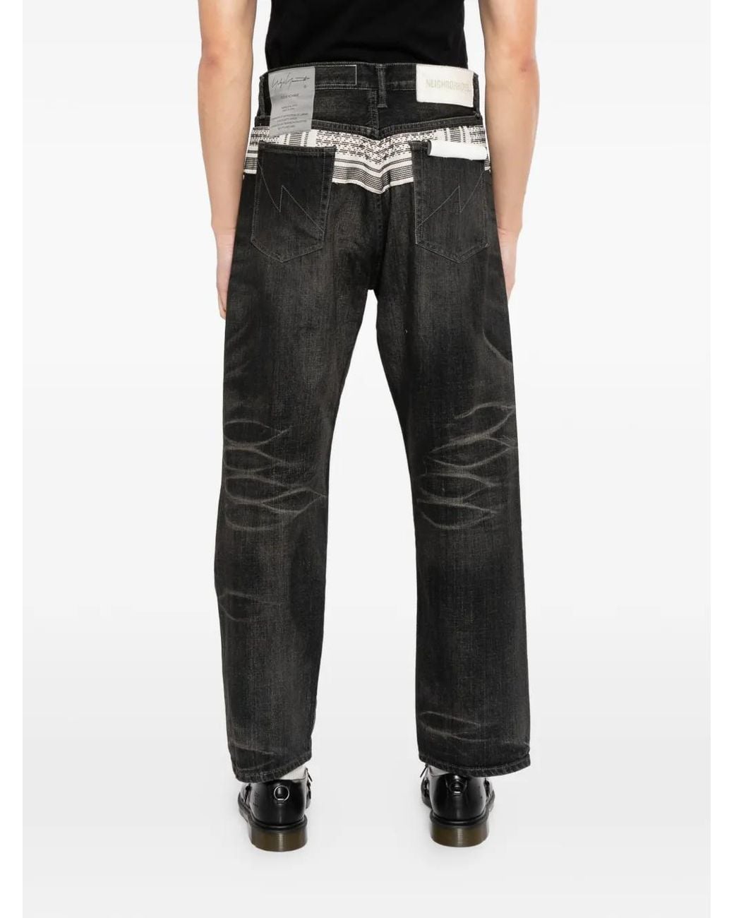 Yohji Yamamoto Gray Nh Savage Five-Pockets Jeans for men