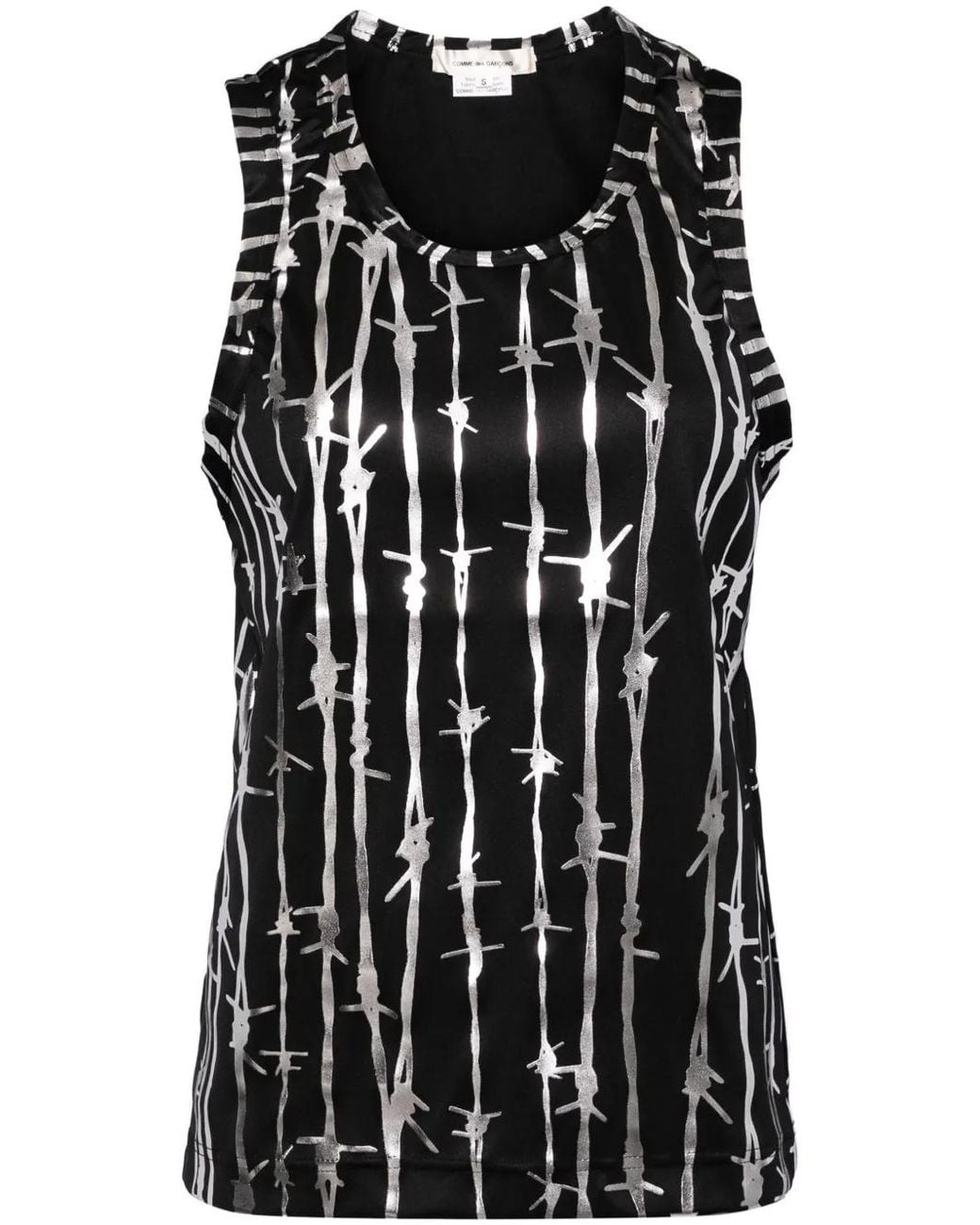 Comme des Garçons Black Graphic-Printed Vest