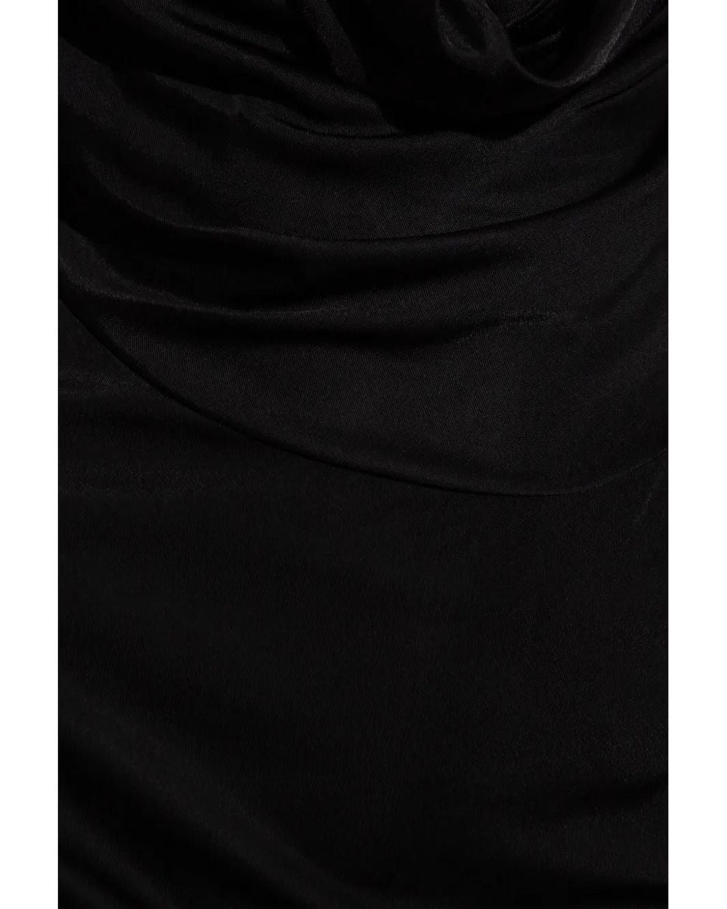 Helmut Lang Black Cowl-Neck Dress