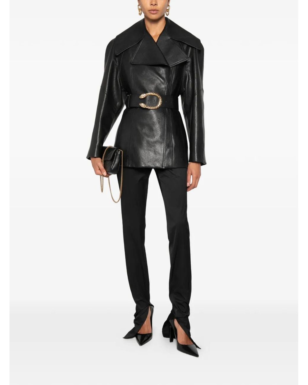 Gucci Black Dionysus Belted Jacket