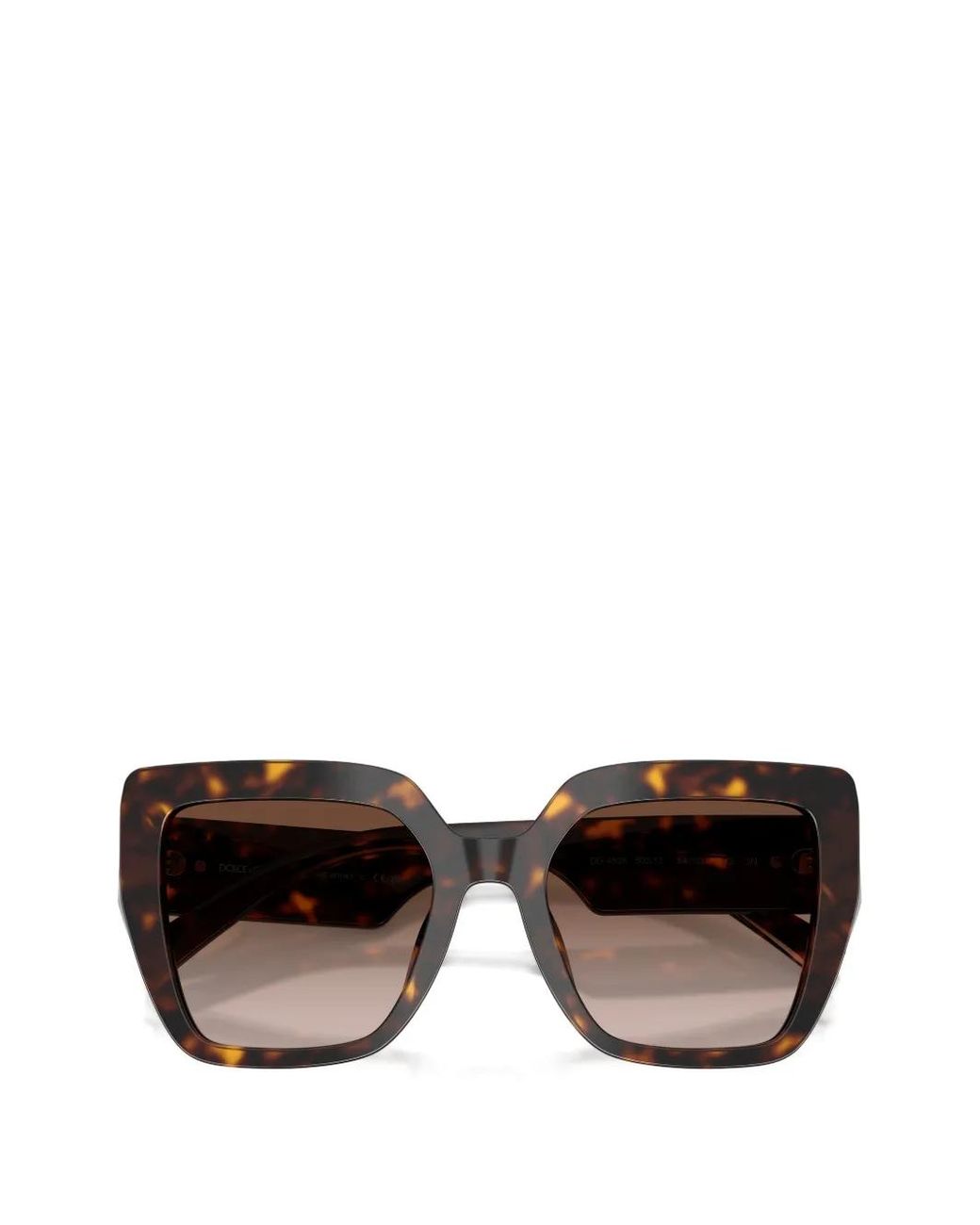 Dolce & Gabbana Brown Cat-Eye Tortoiseshell Sunglasses