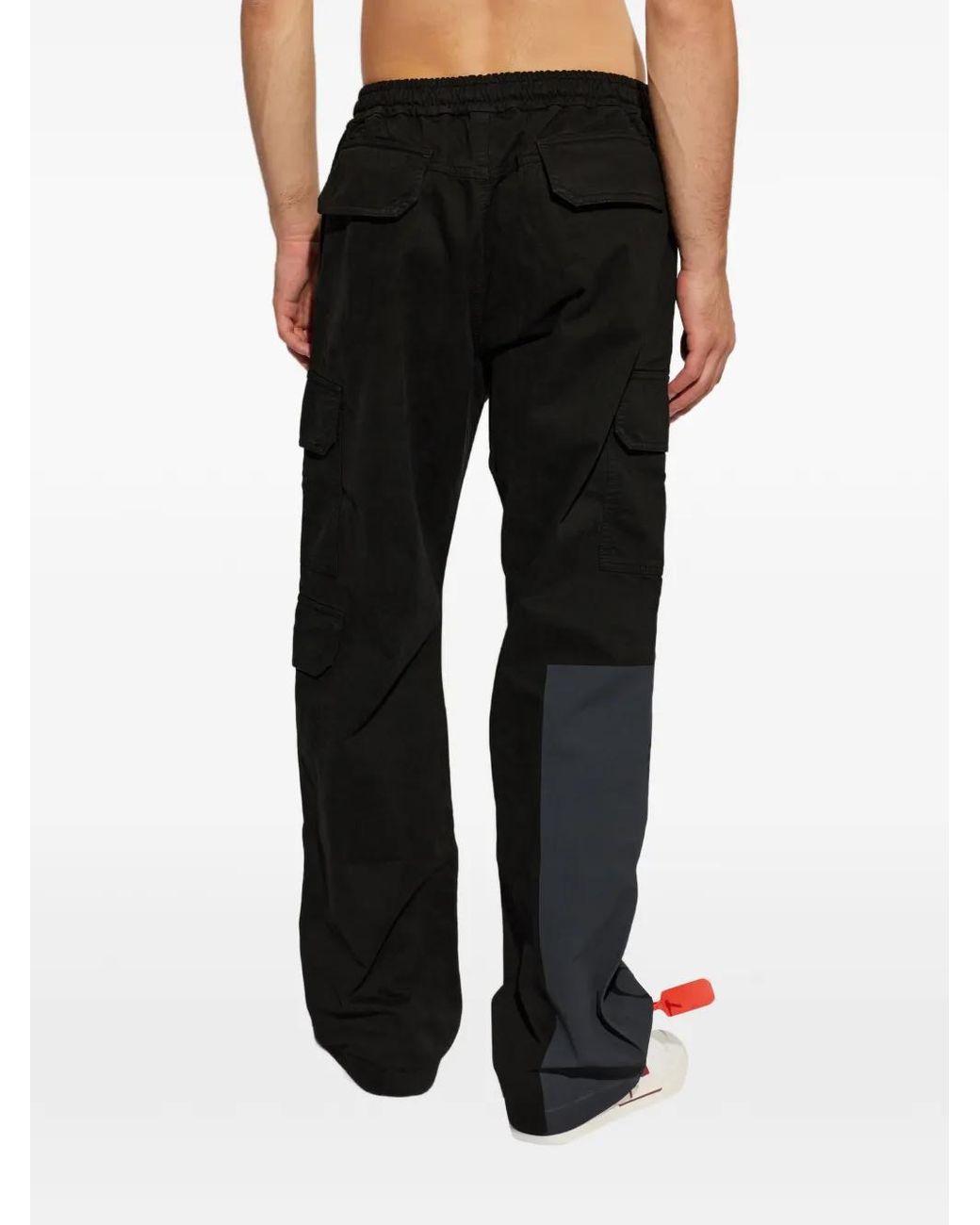 Off-White c/o Virgil Abloh Black Logo-Print Cargo Pants for men