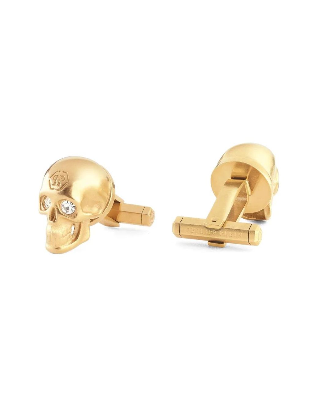 Philipp Plein Natural Skull Cufflinks for men
