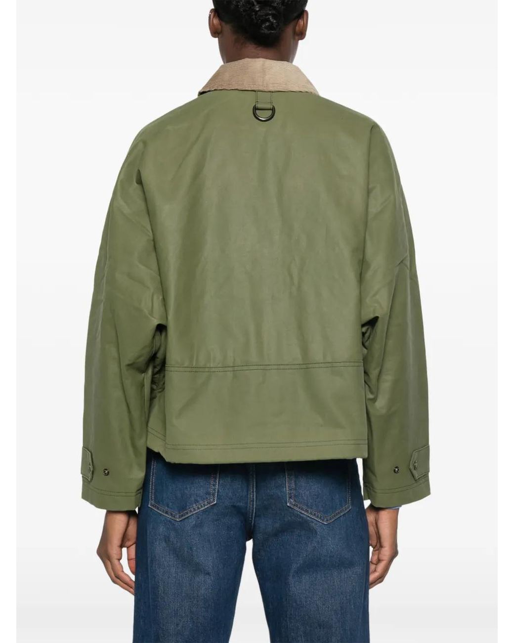 Filson Green Shelter Corduroy-Collar Zip-Up Jacket