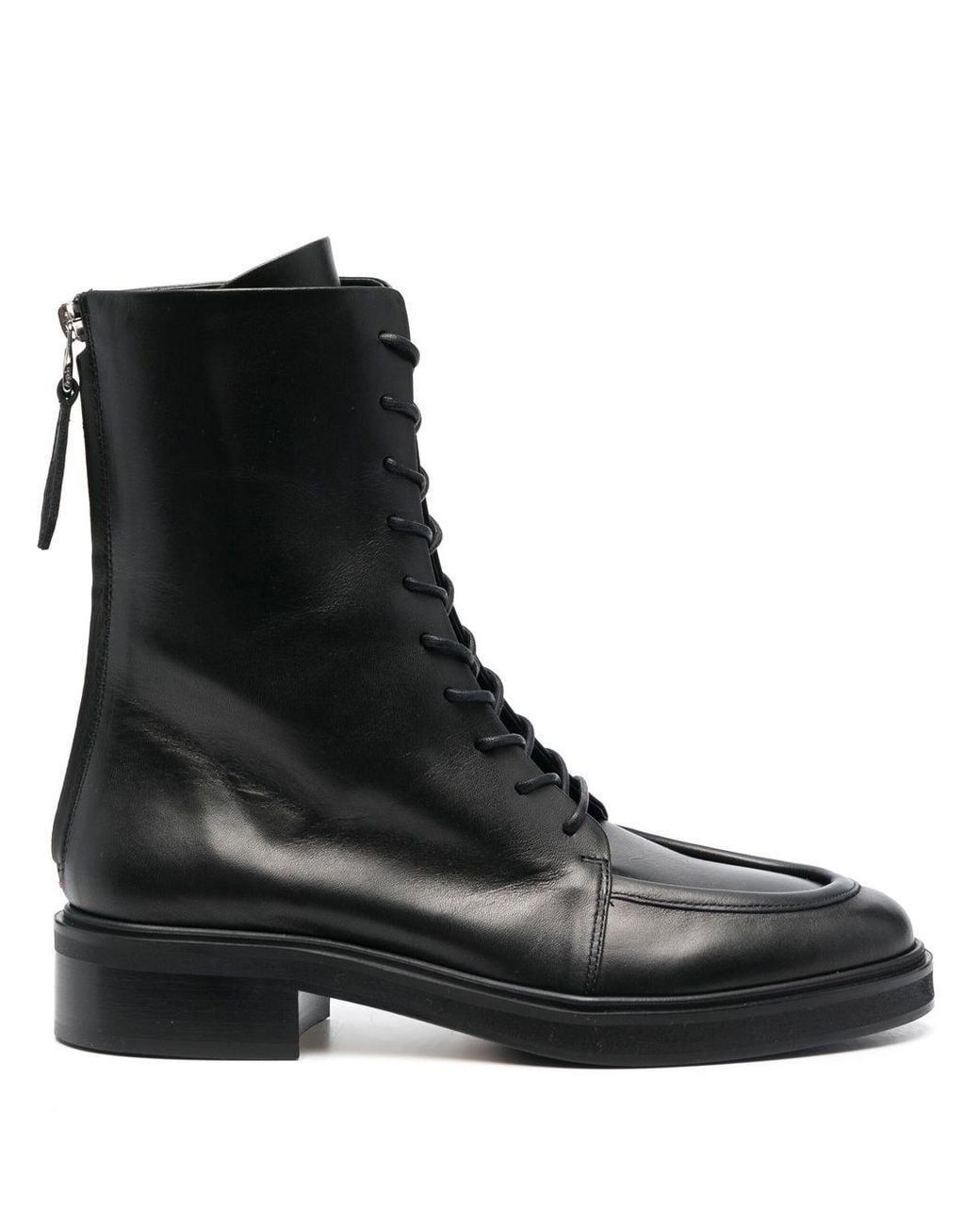 Aeyde Low Heel Combat Boots in Black | Lyst