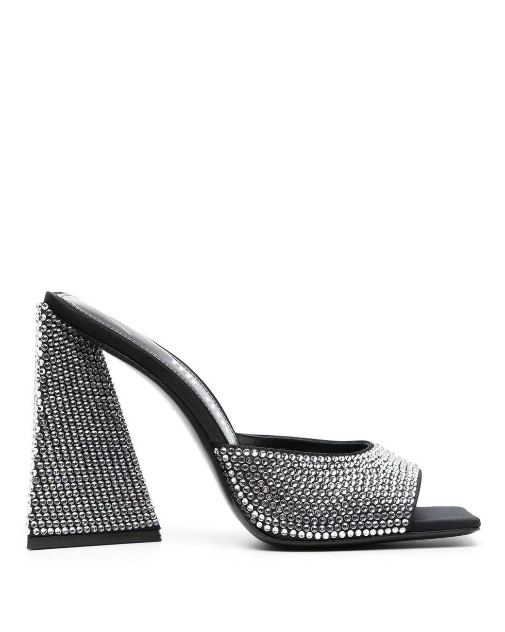 The Attico White 115Mm Devon Crystal-Embellished Sandals