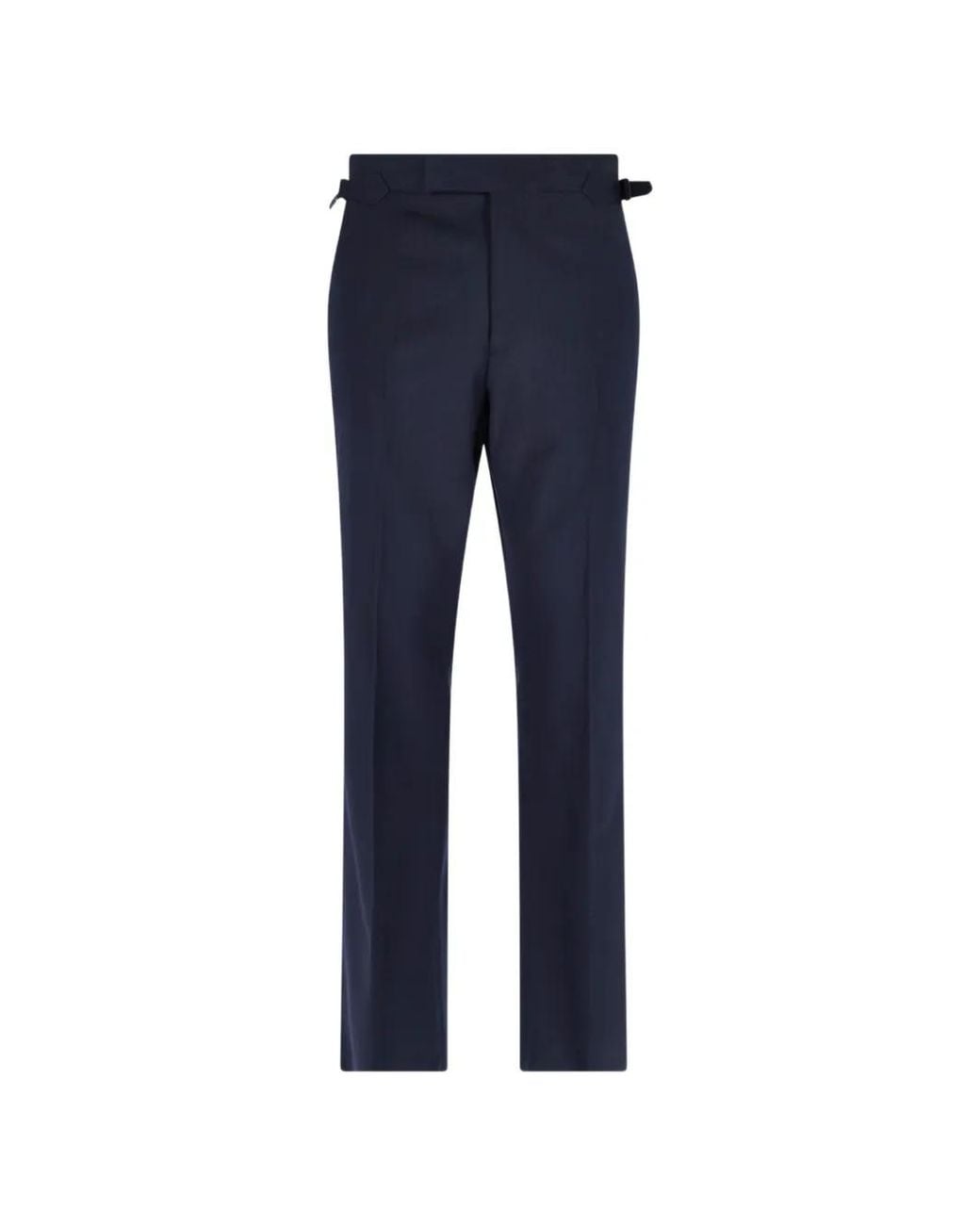 Vivienne Westwood Blue Sang Buckle-Fastening Wool Trousers for men