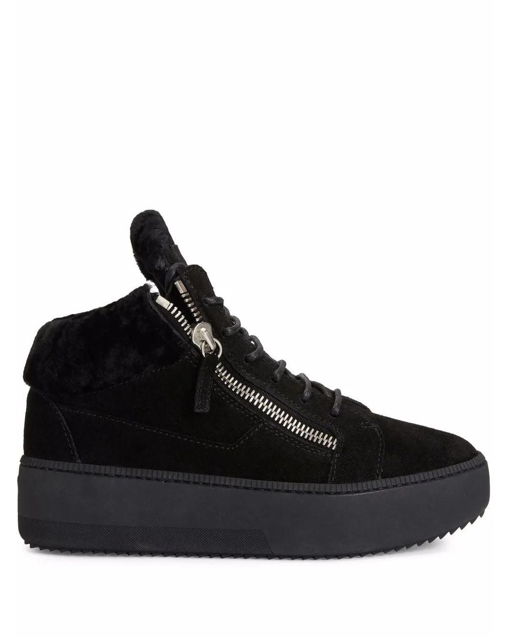 Giuseppe Zanotti Black Kriss Winter Sneakers