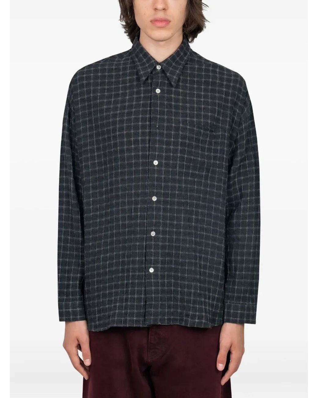 sunflower Blue Check-Print Shirt for men