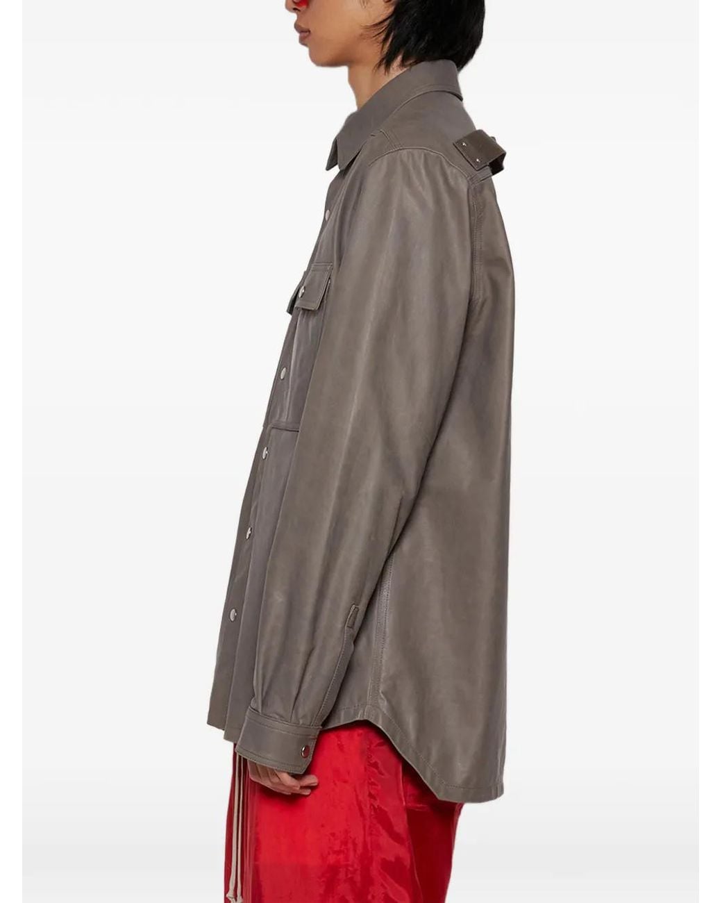 Rick Owens Gray Giacca for men