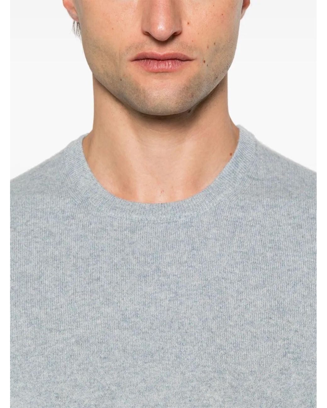 Fedeli Klassischer Kaschmirpullover in Gray für Herren