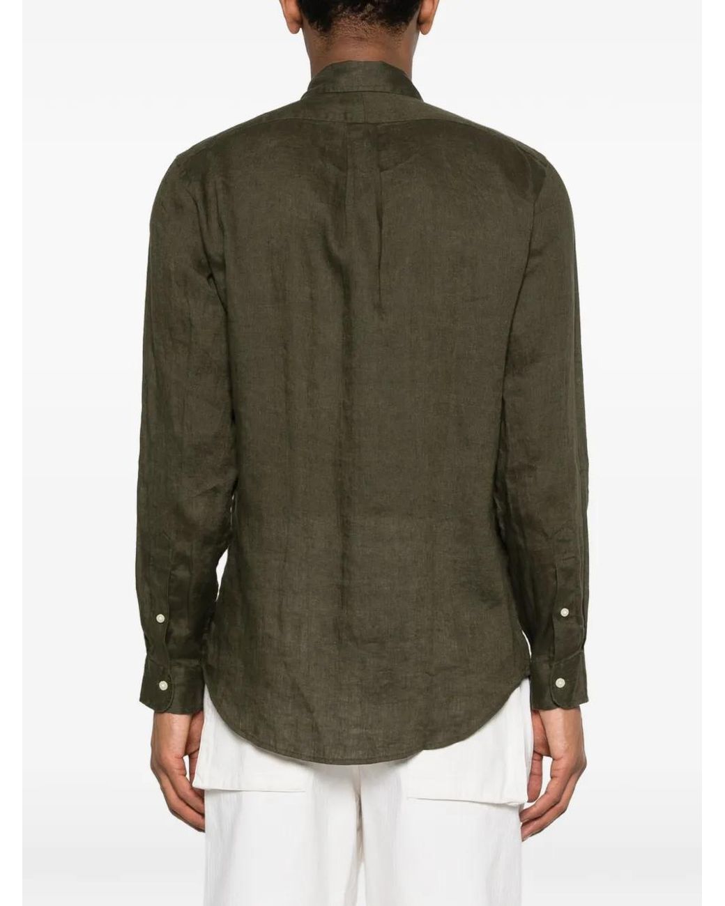Polo Ralph Lauren Green Button-Up Shirt for men