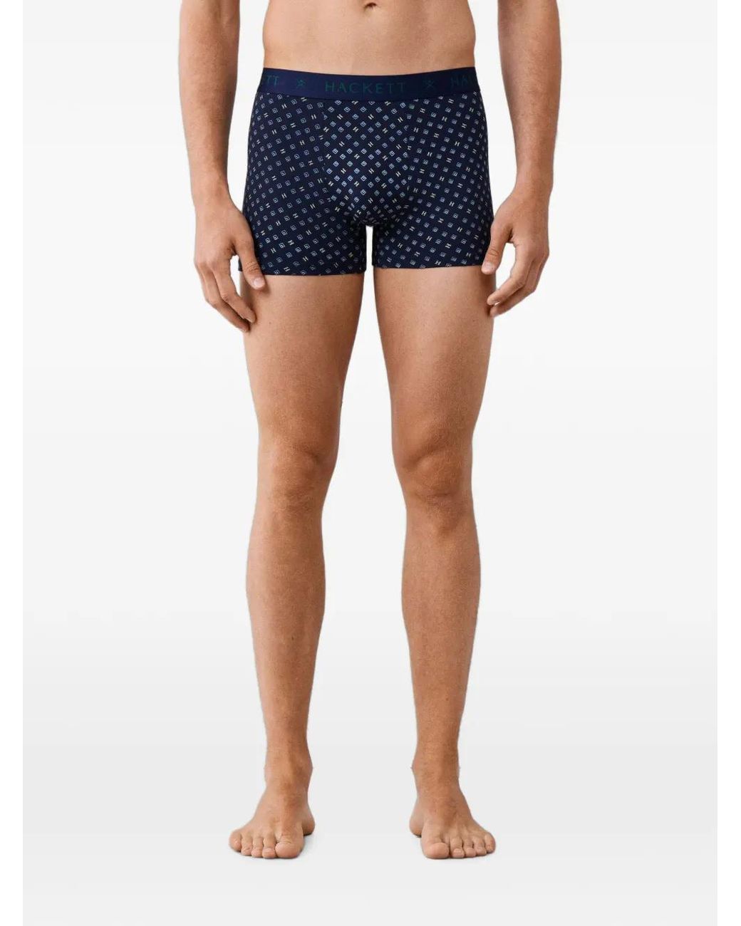 Boxer Con Logo (3 Pezzi) di Hackett in Blue da Uomo