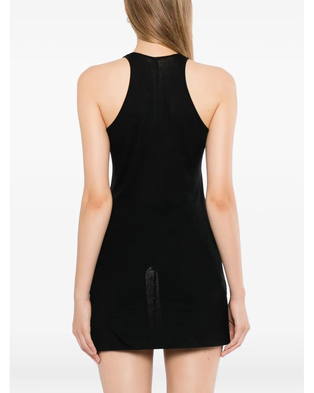 Rick Owens Black Basic Rib Tank Top