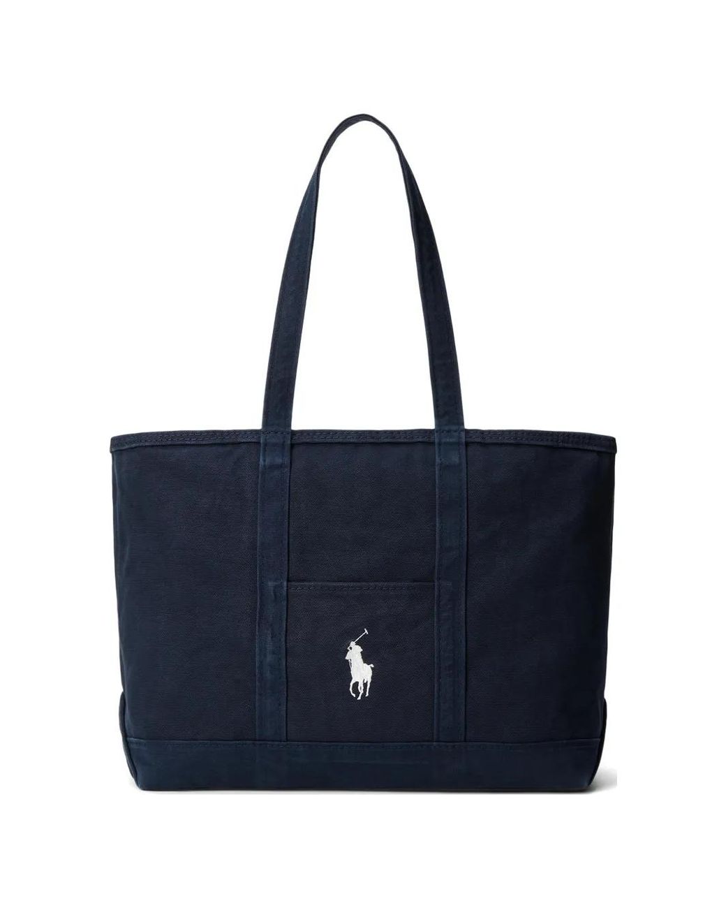Polo Ralph Lauren Blue Sac Porté Épaule Polo Pony En Toile for men