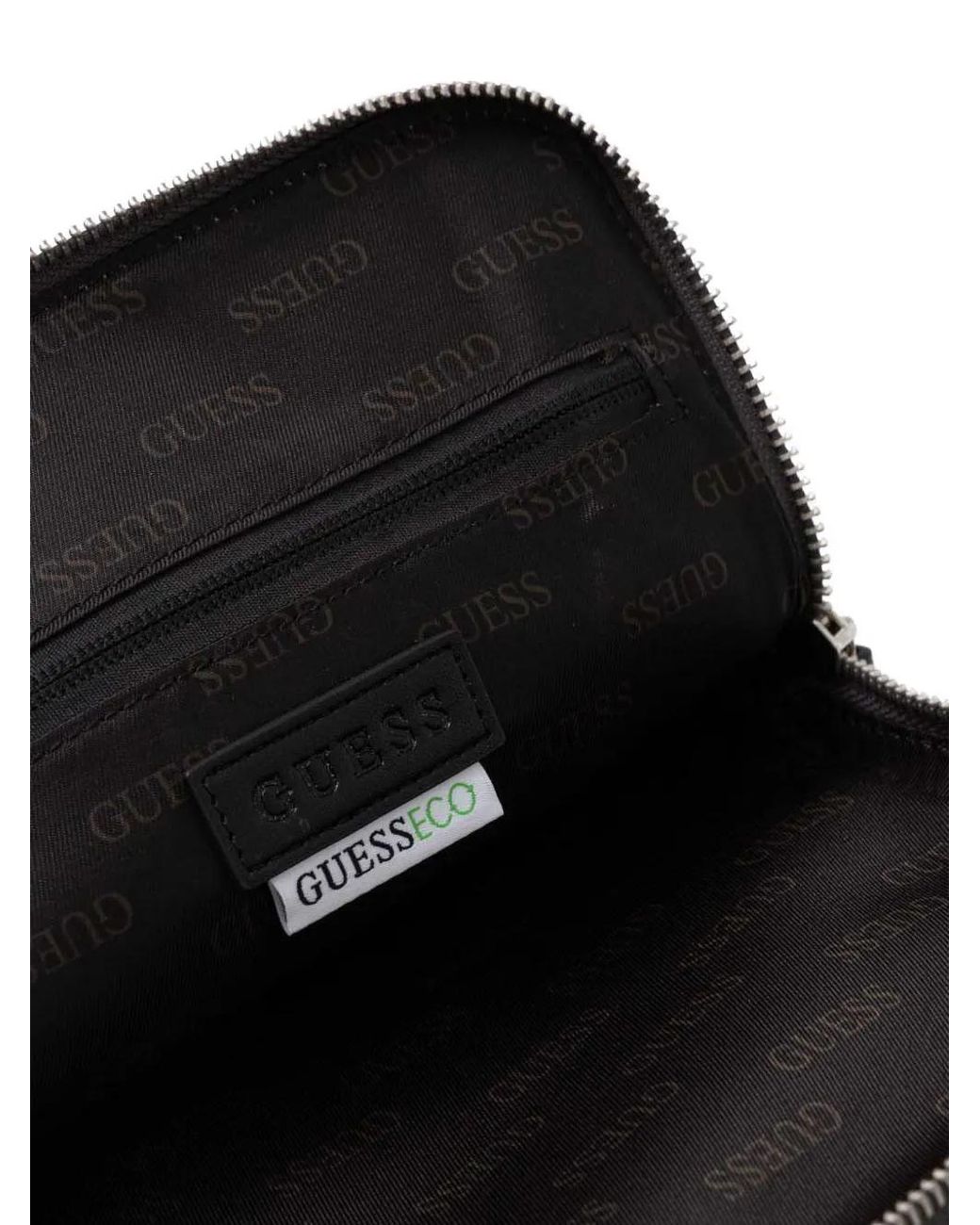 Guess Black Monogram Messenger Bag for men