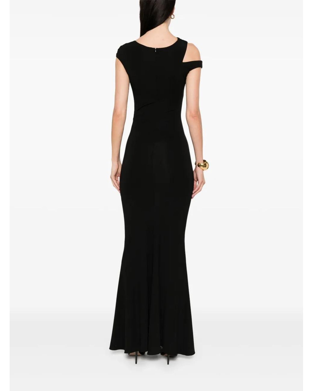 MOOS STUDIO Black Cut Out-Detail Maxi Dress