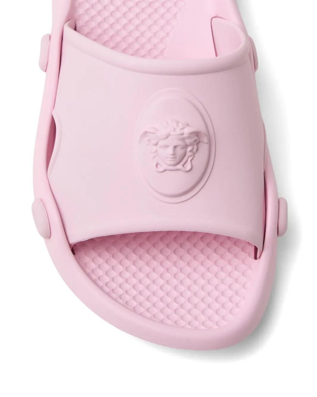 Versace Pink Nettuno Rubber Slides