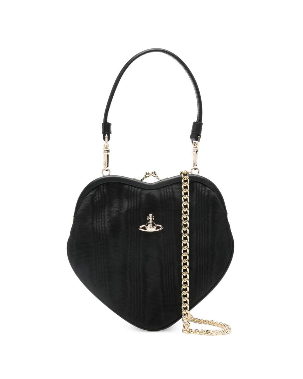 Vivienne Westwood Black Heart Orb Satchel