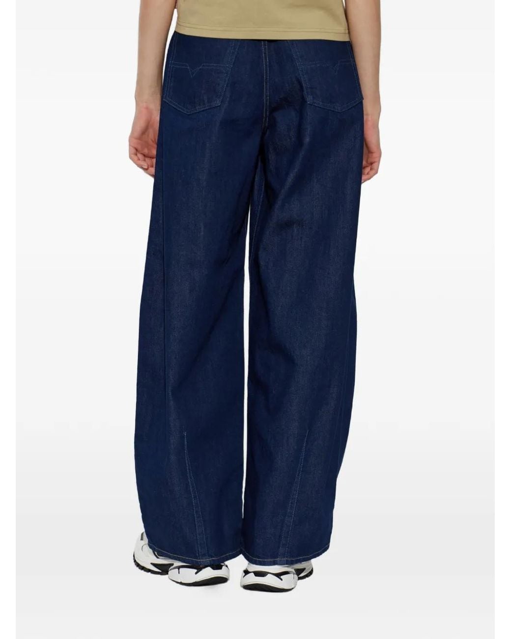 DIESEL Blue 1987 D-Khelz Wide-Leg Jeans