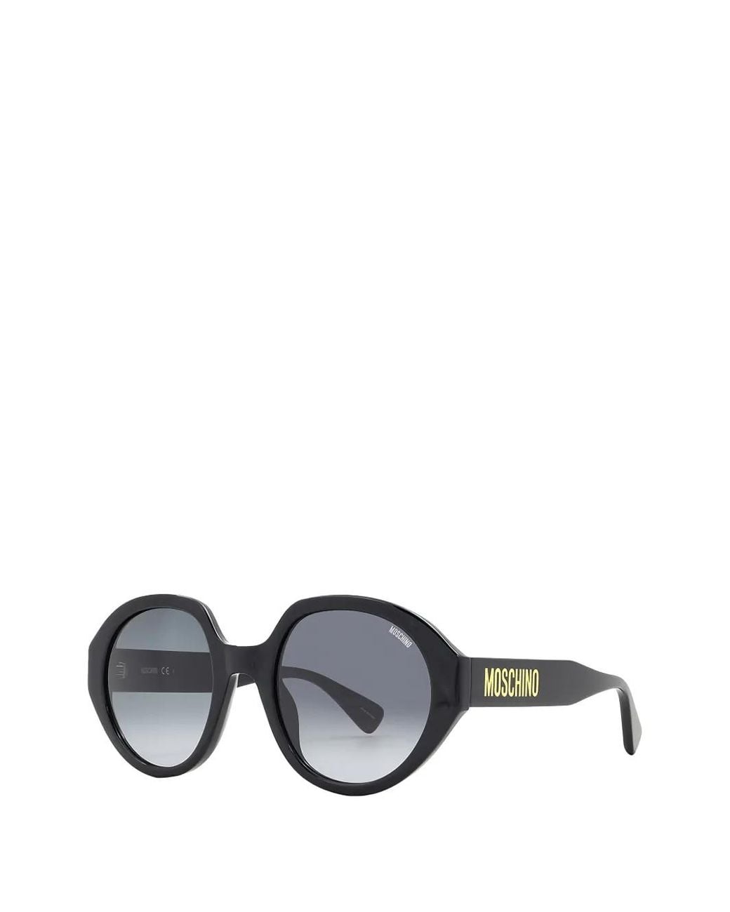 Moschino Black Round-Frame Sunglasses