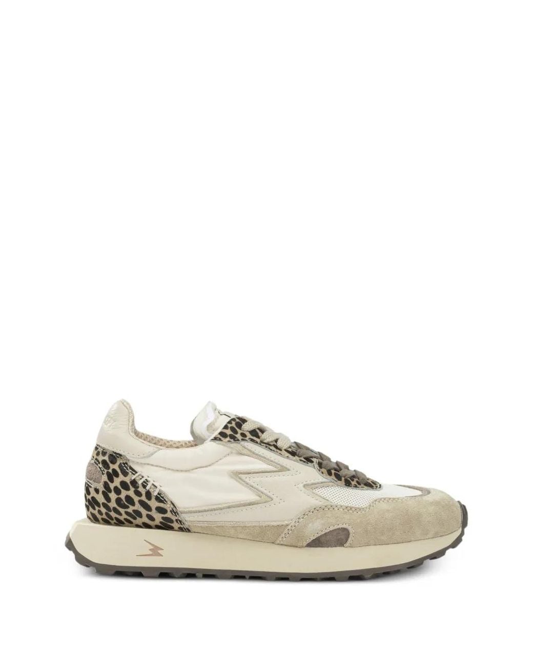 Sneakers Con Inserti Leopardati di Moa Concept in White