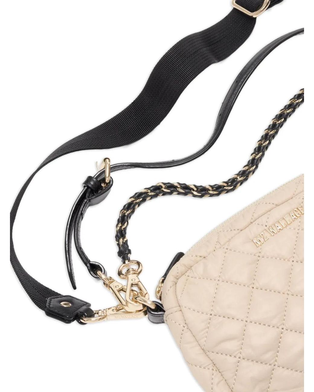 MZ Wallace Natural Crosby Quilted Crossbody Bag