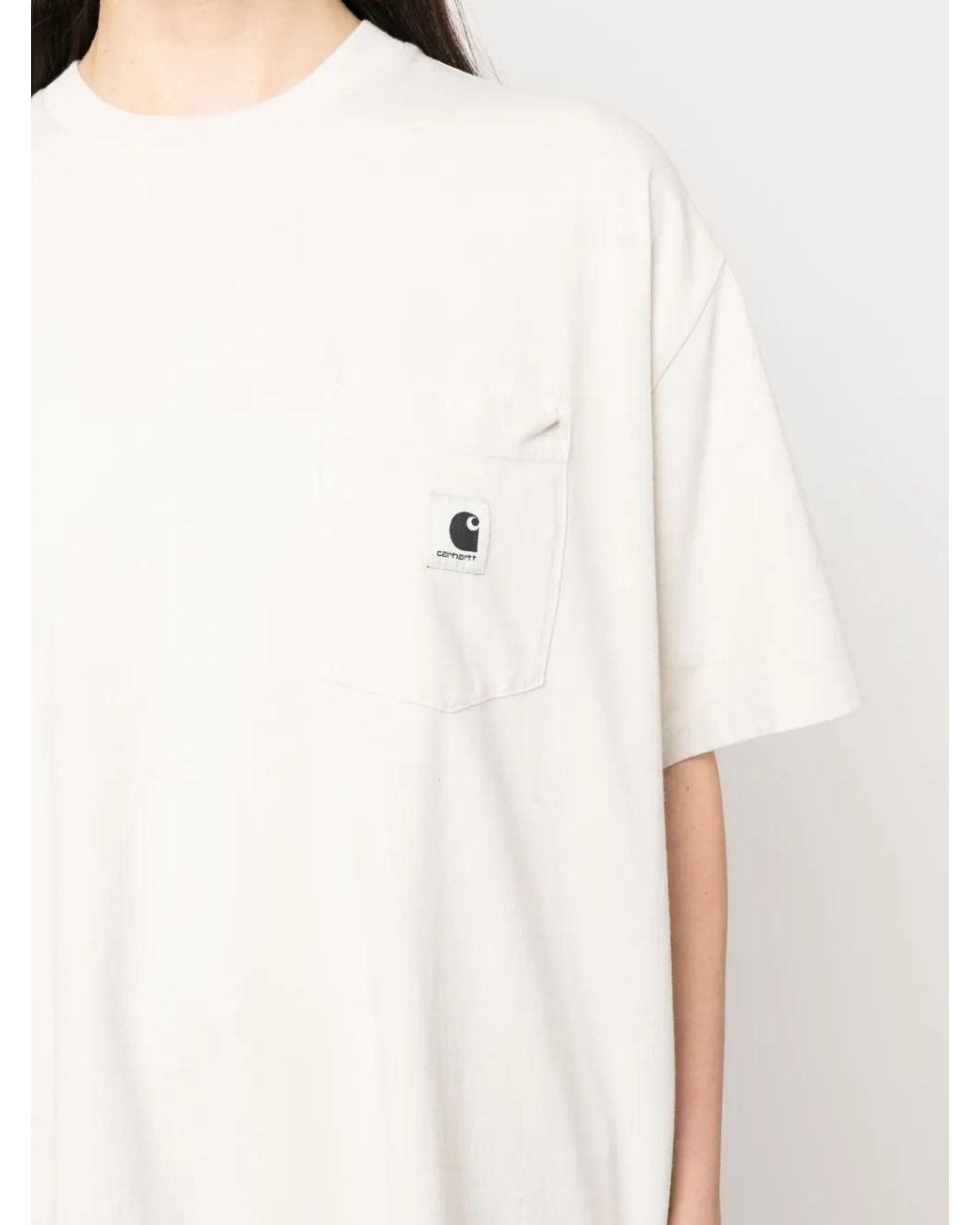 Carhartt White Chest-Pocket Organic Cotton T-Shirt