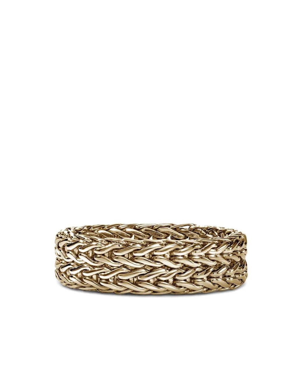 John Hardy Metallic 14Kt Rata Chain Ring