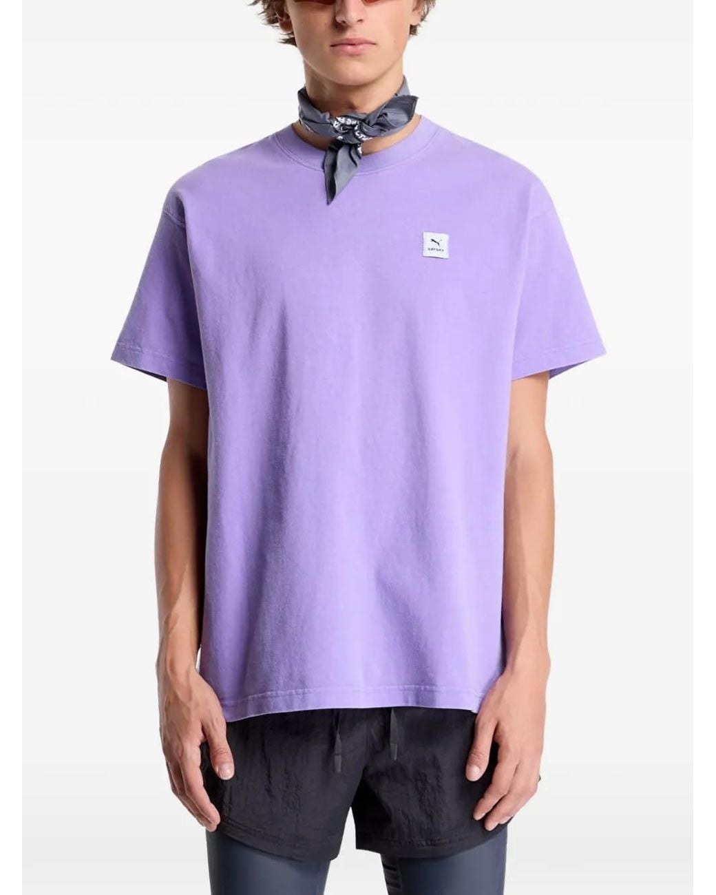 PUMA Purple X Saysky Graphic-Print T-Shirt