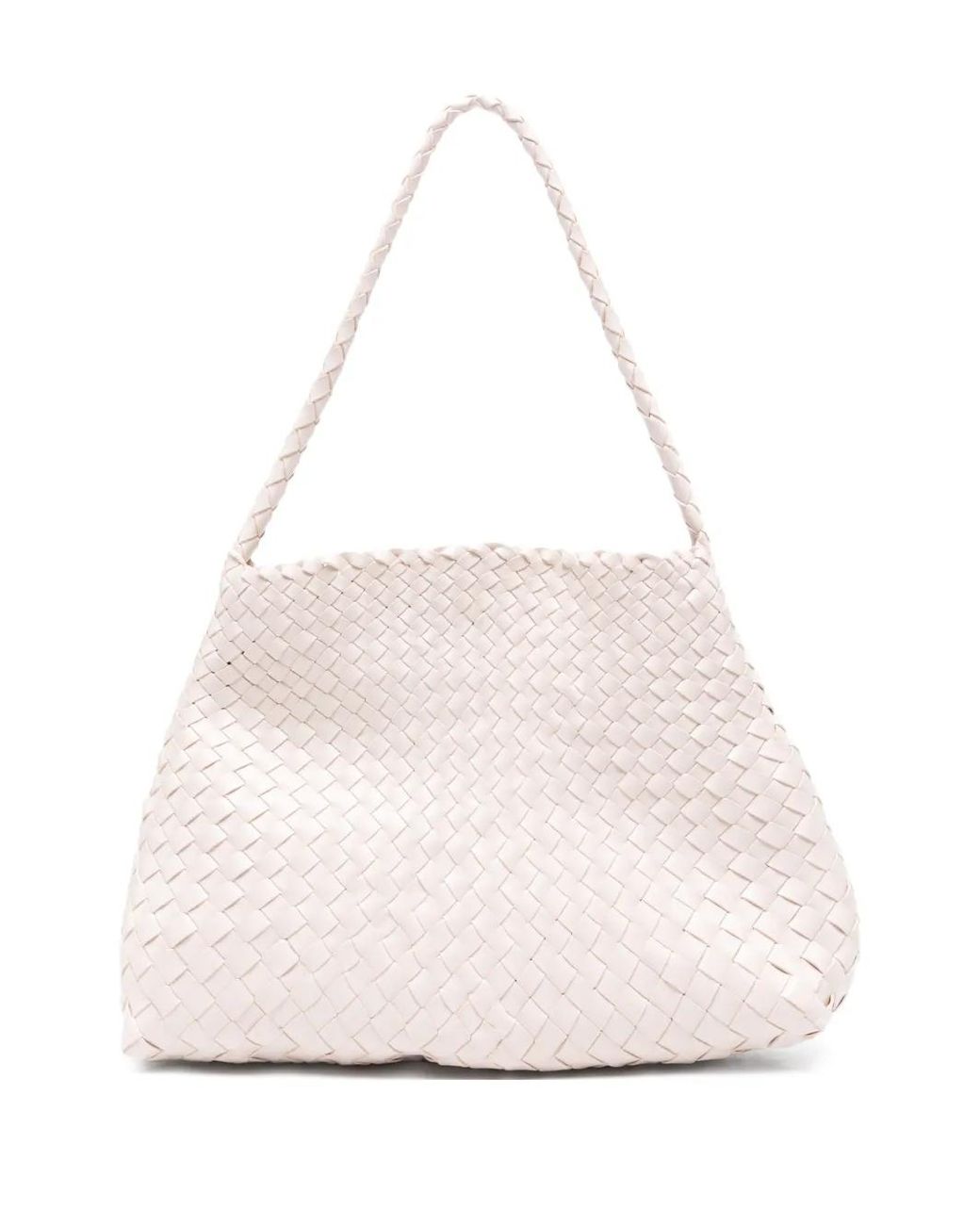 Bolso Shopper Con Asa Trenzada Dragon Diffusion de color White