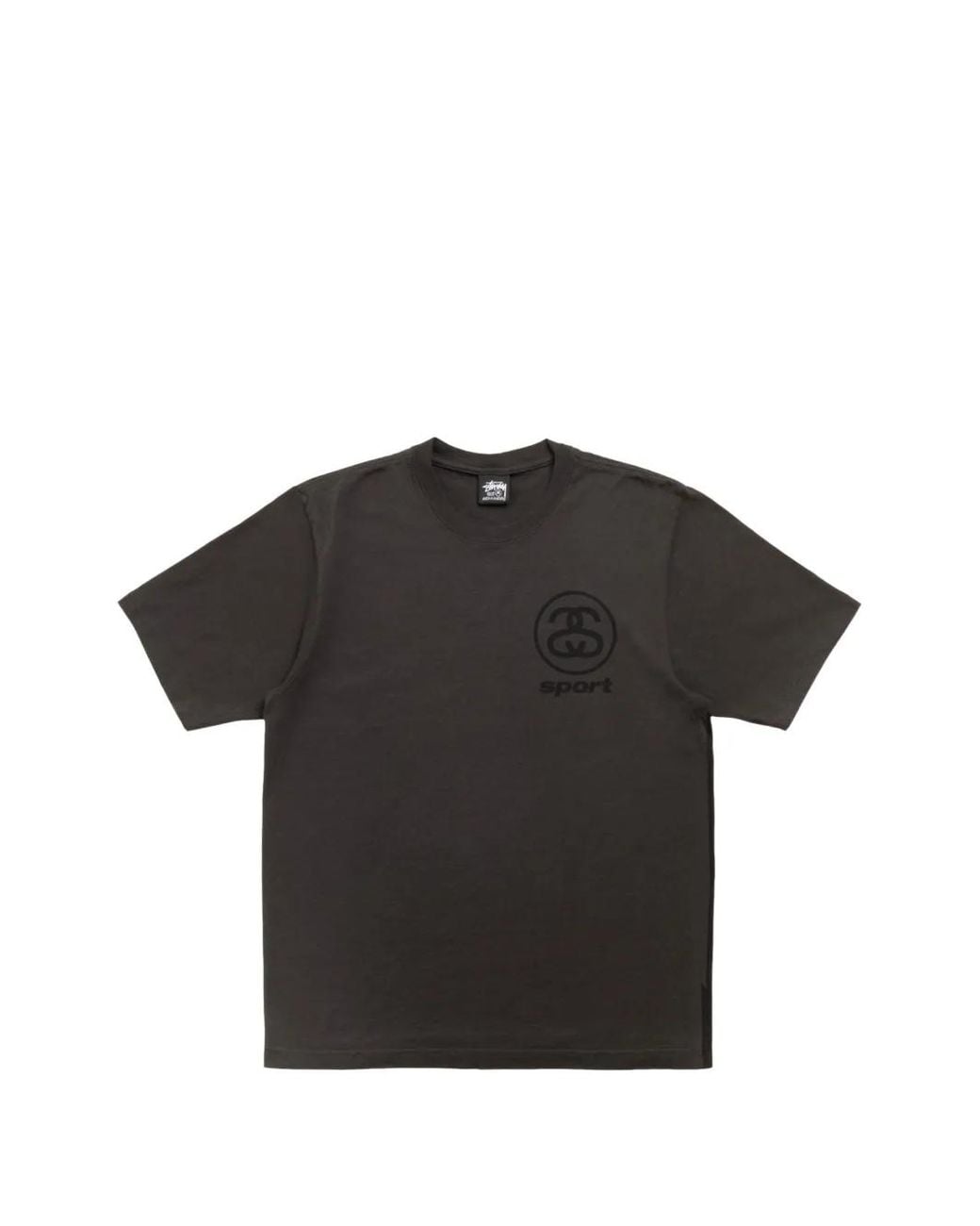Stussy Black Link Sport Pigment-Dyed T-Shirt