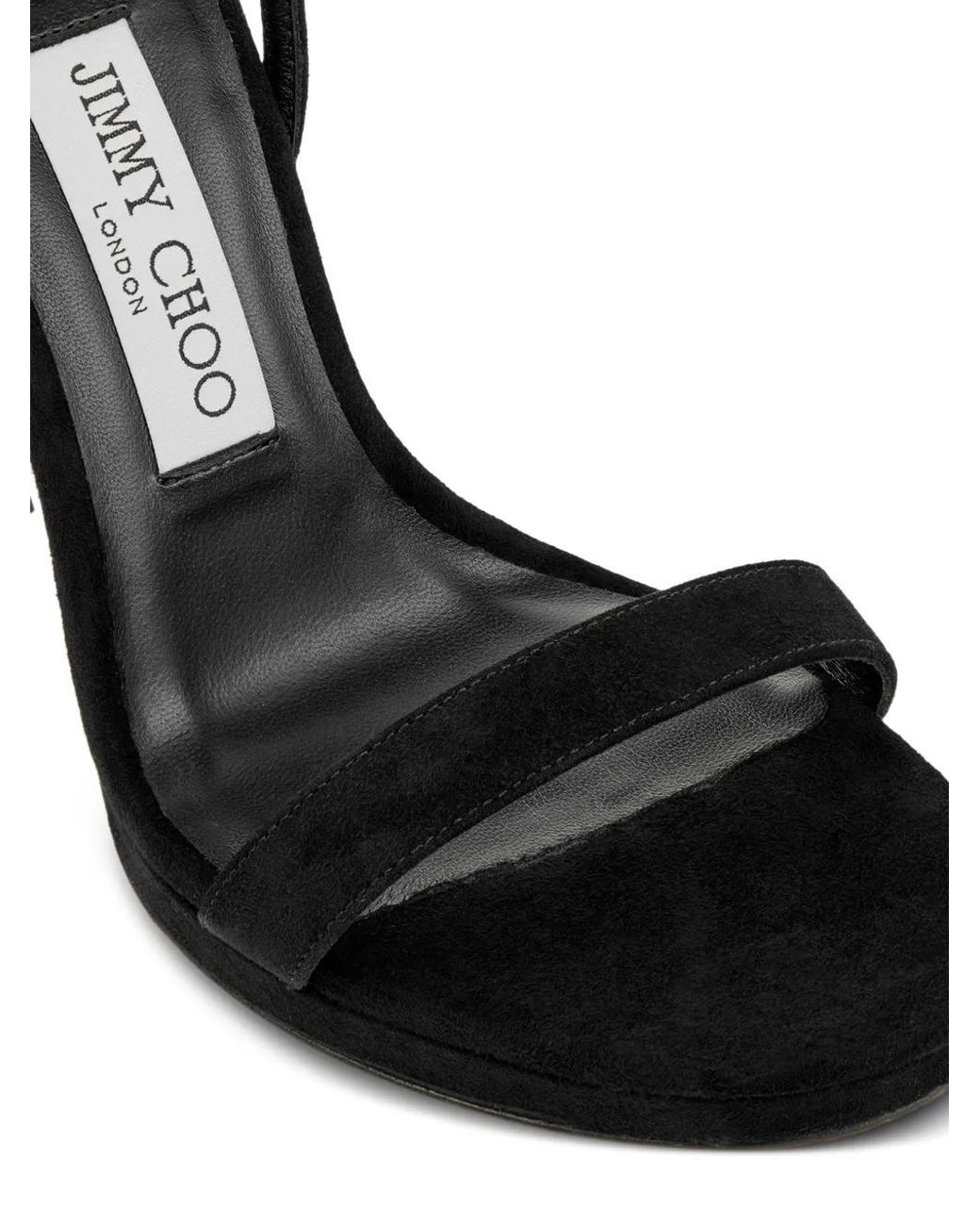 Jimmy Choo Black Moza Platform Sandals 120