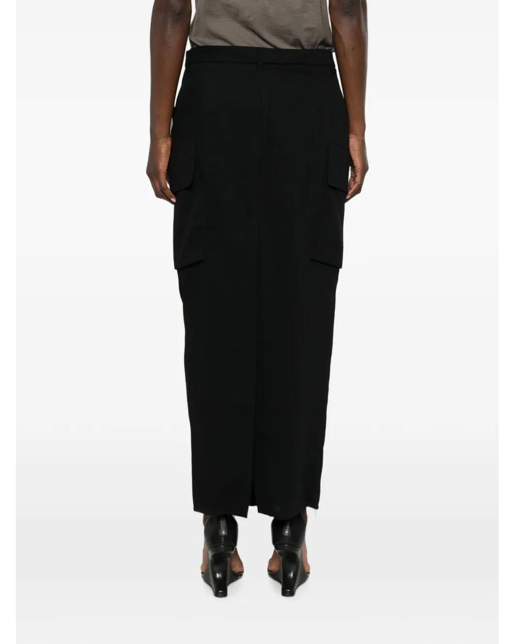 Rick Owens Black Firbanks Skirt